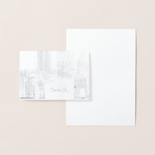 感動的後を追勇気付けられる 箔カード (ディスプレー)