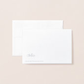 感動的後を追勇気付けられる 箔カード (裏面封筒付き)