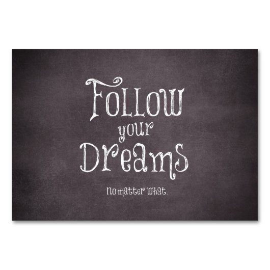 感動的後を追夢引用文 テーブルナンバー (正面)