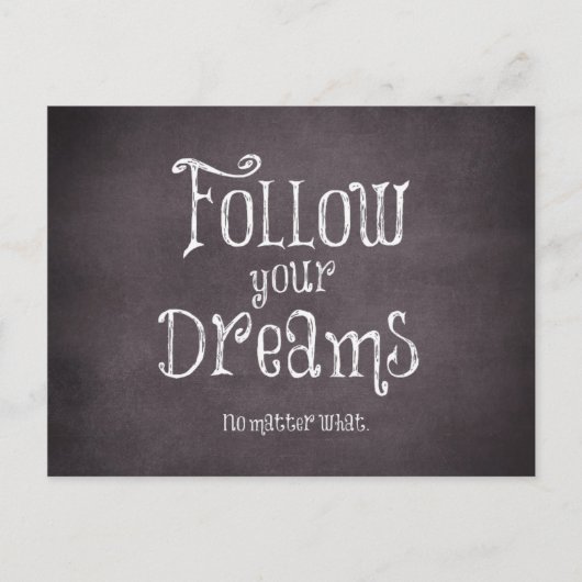 感動的後を追夢引用文 ポストカード (正面)