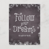 感動的後を追夢引用文 ポストカード (正面)