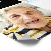 感動的心地よいカスタムメッセージと14写真 ポスター (角)