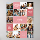 感動的心地よいカスタムメッセージと14写真 ポスター (正面)