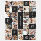 感動的心地よいカスタムメッセージと25枚 フリースブランケット (正面)