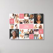 感動的心地よいカスタム文字22-Photo Collage キャンバスプリント (正面)