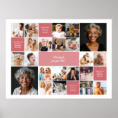 感動的心地よいカスタム文字22-Photo Collage ポスター (正面)