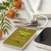 感動的意欲を起こハイキング引用文タイポグラフィ キーホルダー (正面右)