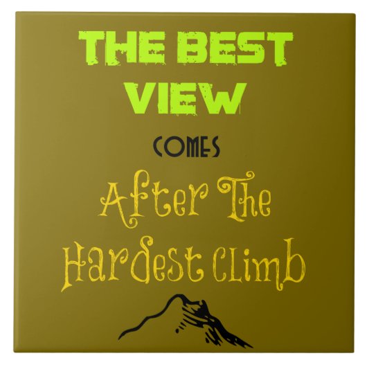 感動的意欲を起こハイキング引用文タイポグラフィ タイル (正面)