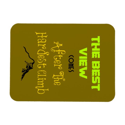 感動的意欲を起こハイキング引用文タイポグラフィ マグネット (横)