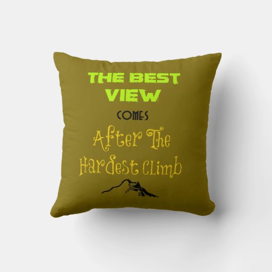 感動的意欲を起こ引用文タイポグラフィ クッション (裏面)