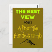 感動的意欲を起こ引用文タイポグラフィ ポストカード (正面/裏面)