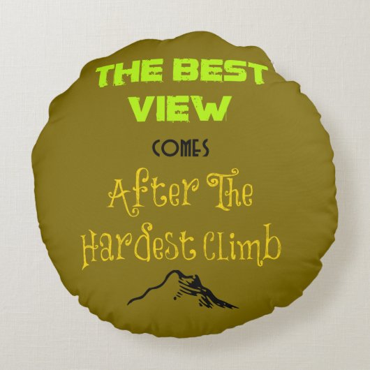 感動的意欲を起こ引用文タイポグラフィ ラウンドクッション (裏面)