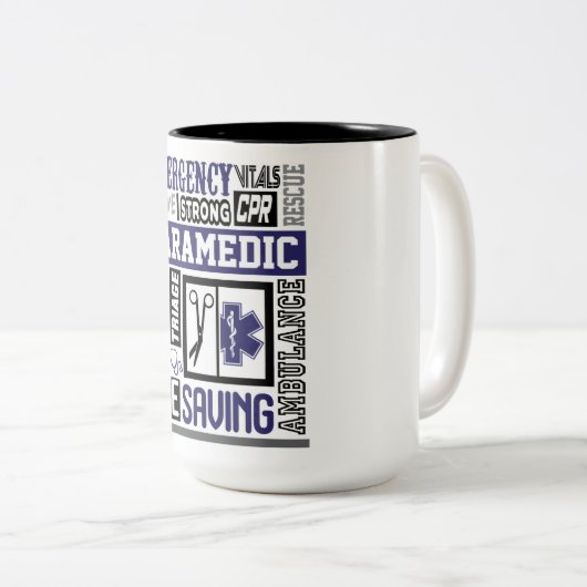 感動的救急医療隊員 ツートーンマグカップ (正面右)