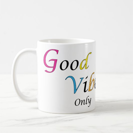 感動的文字デザイン コーヒーマグカップ (左)