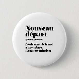 感動的新しフランスのいスタート新しい 缶バッジ