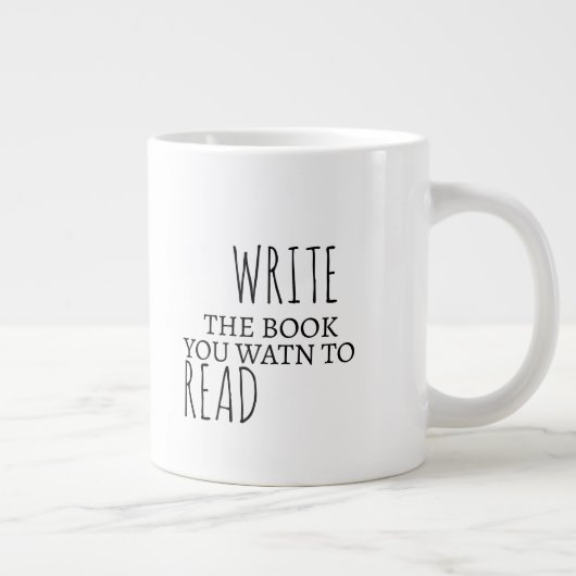 感動的本を書ジャンボマグ ジャンボコーヒーマグカップ (右)