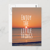 感動的楽しむ引用文 ポストカード (正面/裏面)