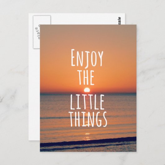 感動的楽しむ引用文 ポストカード (正面/裏面)