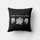 感動的母ライフ引用文デザイン クッション (裏面)