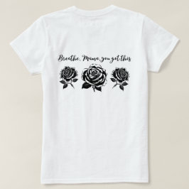 感動的母ライフ引用文デザイン Tシャツ