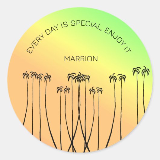 感動的熱帯素晴らし夏 ラウンドシール (正面)