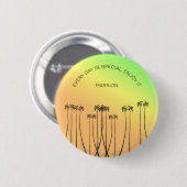 感動的熱帯素晴らし夏 缶バッジ (正面&裏面)