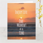 感動的生楽しむ活:一瞬… カード (黄色い花)