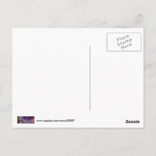 感動的祈りの言葉フラグ ポストカード (裏面)