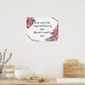 感動的祈りの言葉強化やる気を起こさせる ポスター (キッチン)