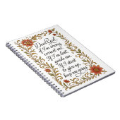 感動的祈りの言葉書道引用文美術 ノートブック (右側)