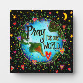 感動的祈世界引用文 フォトプラーク (正面)