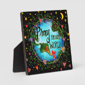 感動的祈世界引用文 フォトプラーク (正面)