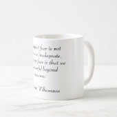 "感動的私たちの最も深い恐怖"マグカップ コーヒーマグカップ (正面右)