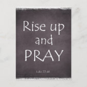 感動的立ち上がって祈聖句 ポストカード (正面)