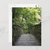 (感動的箴言3:6)はがき ポストカード (正面/裏面)