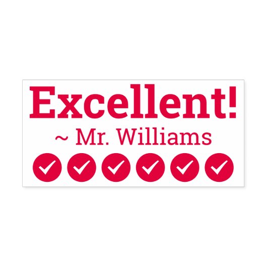 「感動的素晴らしい!」 マーキングゴム印 セルフインキングスタンプ (デザイン)