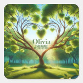 感動的緑 スクエアシール (正面)