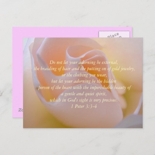 感動的美しい聖書詩はがき ポストカード (正面/裏面)