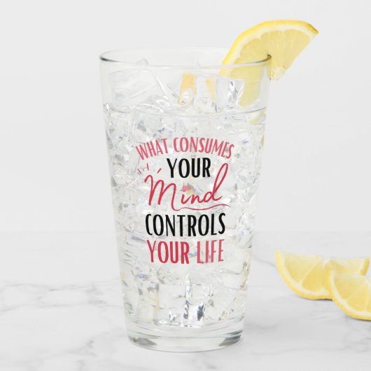 感動的考え前向き引用文肯定 タンブラーグラス (アイス裏面)