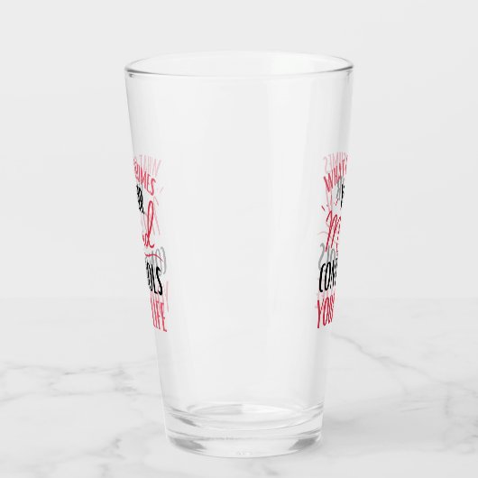 感動的考え前向き引用文肯定 タンブラーグラス (左)