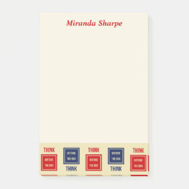 感動的考え外に ポストイット