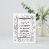 感動的聖なる書物、 経典シャインライクスターカラーリング ポストカード (スタンド正面)