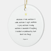 感動的聖なる書物、 経典バイブル引用文 セラミックオーナメント (左)