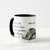 感動的聖なる書物、 経典マタイ与えよ マグカップ (正面左)