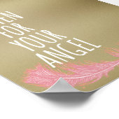 感動的聞天使引用文 ポスター (角)