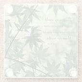 感動的自然ジョンミューア引用文グラスコースター ガラスコースター (裏面)