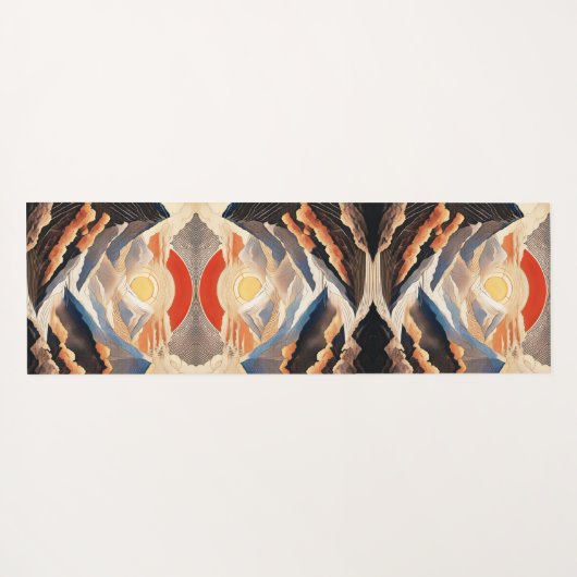 感動的自然ハピネス内平和引用文 ヨガマット (裏面(横))