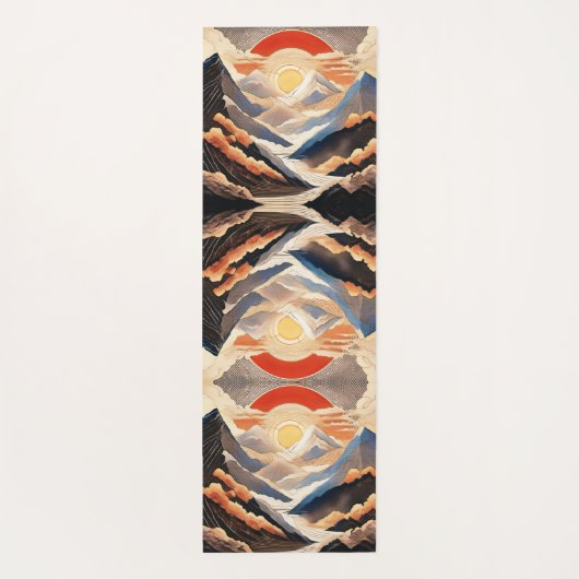 感動的自然ハピネス内平和引用文 ヨガマット (裏面)