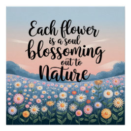 感動的自然引用文アートワーク ポスター