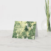 感動的自然引用文メープル葉 カード (正面)